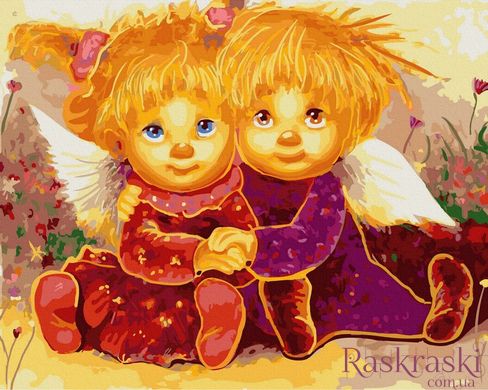 Картина за номерами Сонячні янголята (NIK-N295) фото інтернет-магазину Raskraski.com.ua