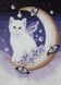 Картина за номерами Місячний котик (BK-G140) (Без коробки)