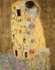 Картина по номерам Поцелуй Климнта (золотые краски) (BJX1002) — фото комплектации набора