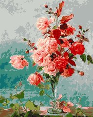 Картина за номерами Рожеві троянди (ACR-B-13135-AC) ArtCraft фото інтернет-магазину Raskraski.com.ua