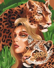 Рисунок по цифрам Хищные леопарды (BS52510) (Без коробки)