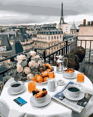 Картина по номерам Бизнес завтрак в Париже (BK-GX27963) (Без коробки)