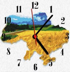 Картина по номерам часы Украина (ASG015) ArtStory (Без коробки)