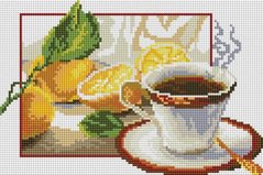 Набор алмазная вышивка Чай с лимоном ColorArt (CLR-PDT702, На подрамнике) фото интернет-магазина Raskraski.com.ua