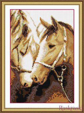 Алмазна мозаїка Відданість (коні) (повна зашивання, квадратні камені) Dream Art (DA-30107) фото інтернет-магазину Raskraski.com.ua