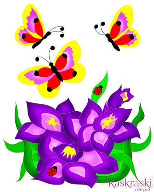 Картина за номерами Метелики (ASK024) ArtStory (Без коробки)