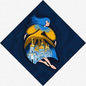 Картина за номерами Берегиня Михайлівська (KHO4915) Ідейка (Без коробки) 30 х 30 см