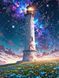Мозаика алмазная Маяк ночью (стразы AB+FD) АлМазка (АлМ-316, Без подрамника) 40 х 50 см &mdash; фото комплектации набора