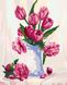 Картина по номерам Букет бордовых тюльпанов (KH2912) Идейка — фото комплектации набора