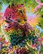Картина за номерами Різнобарвний гепард (VP1348) Babylon — фото комплектації набору
