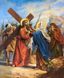 Алмазная живопись Иисус встречает свою Матерь ТМ Алмазная мозаика (DM-447, Без подрамника) — фото комплектации набора