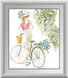 Набор алмазная мозаика Девушка с велосипедом (квадратные камни, полная зашивка) Dream Art (DA-30456, Без подрамника) — фото комплектации набора