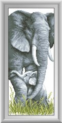 Набор алмазная вышивка Слоны Dream Art (DA-30312, Без подрамника) фото интернет-магазина Raskraski.com.ua