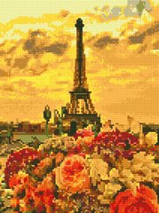 Алмазна мозаїка Париж в квітах Rainbow Art (EJ1226) фото інтернет-магазину Raskraski.com.ua