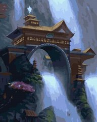 Картина по номерам Водопад с моста (BK-GX43010) (Без коробки)