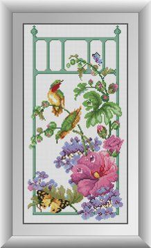 Алмазная живопись Отдых колибри Dream Art (DA-30948, Без подрамника) 26 x 50 см фото интернет-магазина Raskraski.com.ua