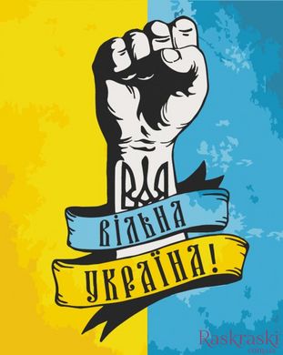 Раскраска по номерам Свободная Украина (ACR-10345-AC) ArtCraft (Без коробки)