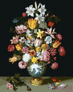 Живопис по номерам Квіткова симфонія ©Ambrosius Bosschaert de Oude (KHO3210) Идейка (Без коробки)