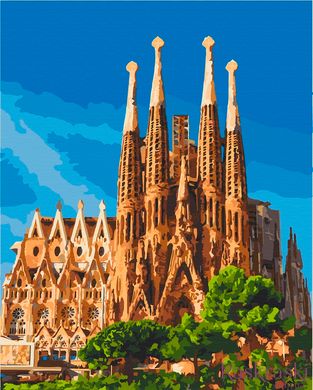Картина за номерами Саґрада Фамілія. Барселона (ACR-11230-AC) ArtCraft (Без коробки)