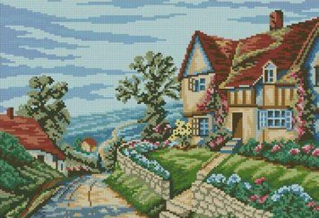 Алмазна вишивка Вілла у провінції (32 х 47 см) Dream Art (DA-31711) 32 х 47 см фото інтернет-магазину Raskraski.com.ua