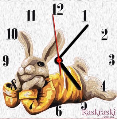 Картина за номерами годинник Кролик (ASG016) ArtStory (Без коробки)