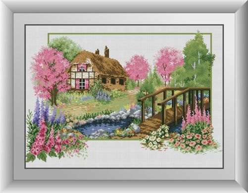 Алмазна вишивка Будинок в саду Dream Art (DA-30798) 47 x 65 см фото інтернет-магазину Raskraski.com.ua