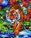 Картина з мозаїки Тигр на річці Rainbow Art (EJ303) — фото комплектації набору