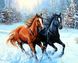 Картина из страз Лошади на снегу My Art (MRT-TN441, На подрамнике) — фото комплектации набора