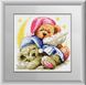 Картина з страз Сплячі ведмедики (повна зашивання, квадратні камені) Dream Art (DA-30002) — фото комплектації набору