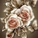 Картина из страз Карамельные розы ТМ Алмазная мозаика (DM-185, Без подрамника) — фото комплектации набора