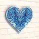 Деревянная 3d раскраска Голубое цветочное сердце Wortex Woods (3DP30026)