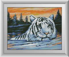 Алмазна вишивка Тигр на заході Dream Art (DA-30999) фото інтернет-магазину Raskraski.com.ua