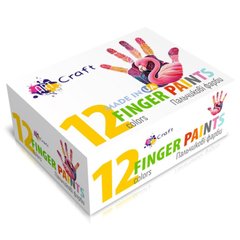 Набор пальчиковых красок 12шт. по 20 мл (ACR-5025-AC) ArtCraft