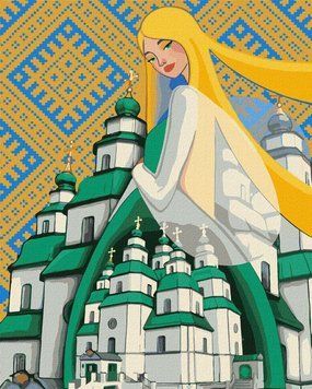 Картина за номерами Берегиня Свято-Троїцького Собору &copy;mosyakart (KH2604) Ідейка 40 х 50 см фото інтернет-магазину Raskraski.com.ua