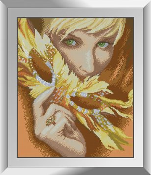 Алмазная живопись Девушка с подсолнухами Dream Art (DA-31449, Без подрамника) фото интернет-магазина Raskraski.com.ua
