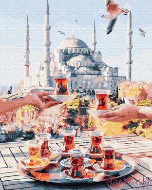 Раскраска по номерам Чаепитие в Стамбуле (BK-GX34798) (Без коробки)