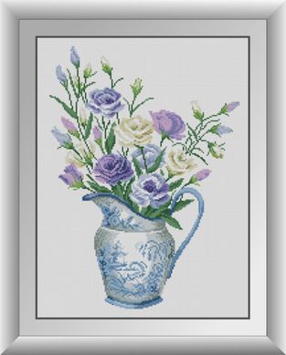 Картина стразами Букет з еустомами Dream Art (DA-30899) 40 x 53 см фото інтернет-магазину Raskraski.com.ua