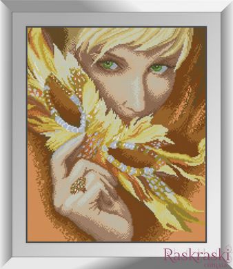 Алмазна мозаїка Дівчина з соняшниками Dream Art (DA-31449) фото інтернет-магазину Raskraski.com.ua