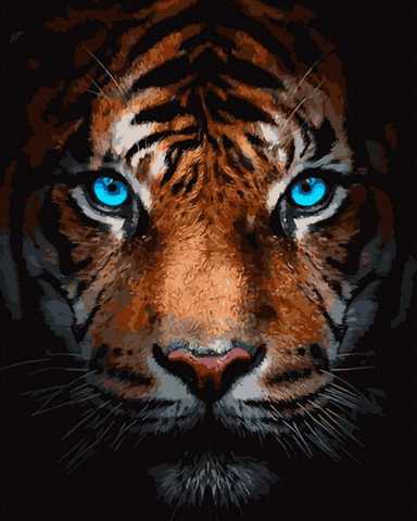 *Голубоглазый тигр. Бисер