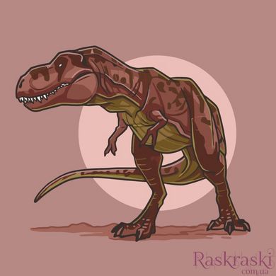 Розмальовка по номерах Тиранозавр червоний (ACR-15023-AC) ArtCraft (Без коробки)