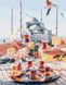 Раскраски по номерам Чаепитие в Стамбуле (PGX34798) Brushme Premium — фото комплектации набора