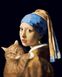 Картина по номерам Девушка с жемчужной сережкой с котом (VP1171) Babylon — фото комплектации набора