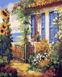 Картина за номерами Хатинка у квітах (BRM45805) — фото комплектації набору