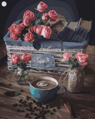 Картина раскраска Винтажные розы (ANG708) (Без коробки)