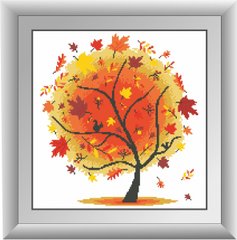 Картина из страз Осеннее дерево Dream Art (DA-30314, Без подрамника) фото интернет-магазина Raskraski.com.ua