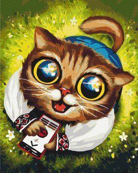 Картина по номерам Котик из ПВО &copy; Марианна Пащук (BSM-B53418) 40 х 50 см фото интернет-магазина Raskraski.com.ua