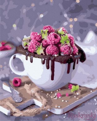 Раскраски по номерам Шоколадный десерт (BRM35613) фото интернет-магазина Raskraski.com.ua