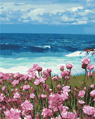 Раскраски по номерам Цветы у моря (AS0380) ArtStory фото интернет-магазина Raskraski.com.ua