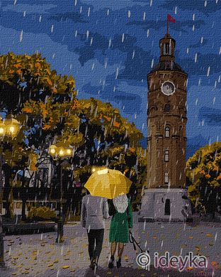Розмальовка по номерах Вінниця. Гуляючи під дощем (KH4797) Идейка фото інтернет-магазину Raskraski.com.ua