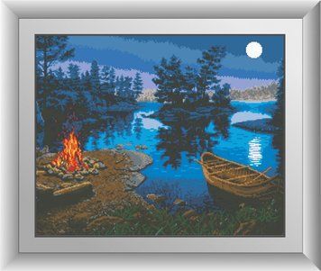 Картина стразами На березі (квадратні камені, повна зашивання) Dream Art (DA-30459) 50 х 62 см фото інтернет-магазину Raskraski.com.ua